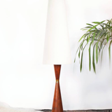 Scandinavian teak floor lamp