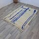Handmade wool beni ouraine rug size 150 x 250 cm