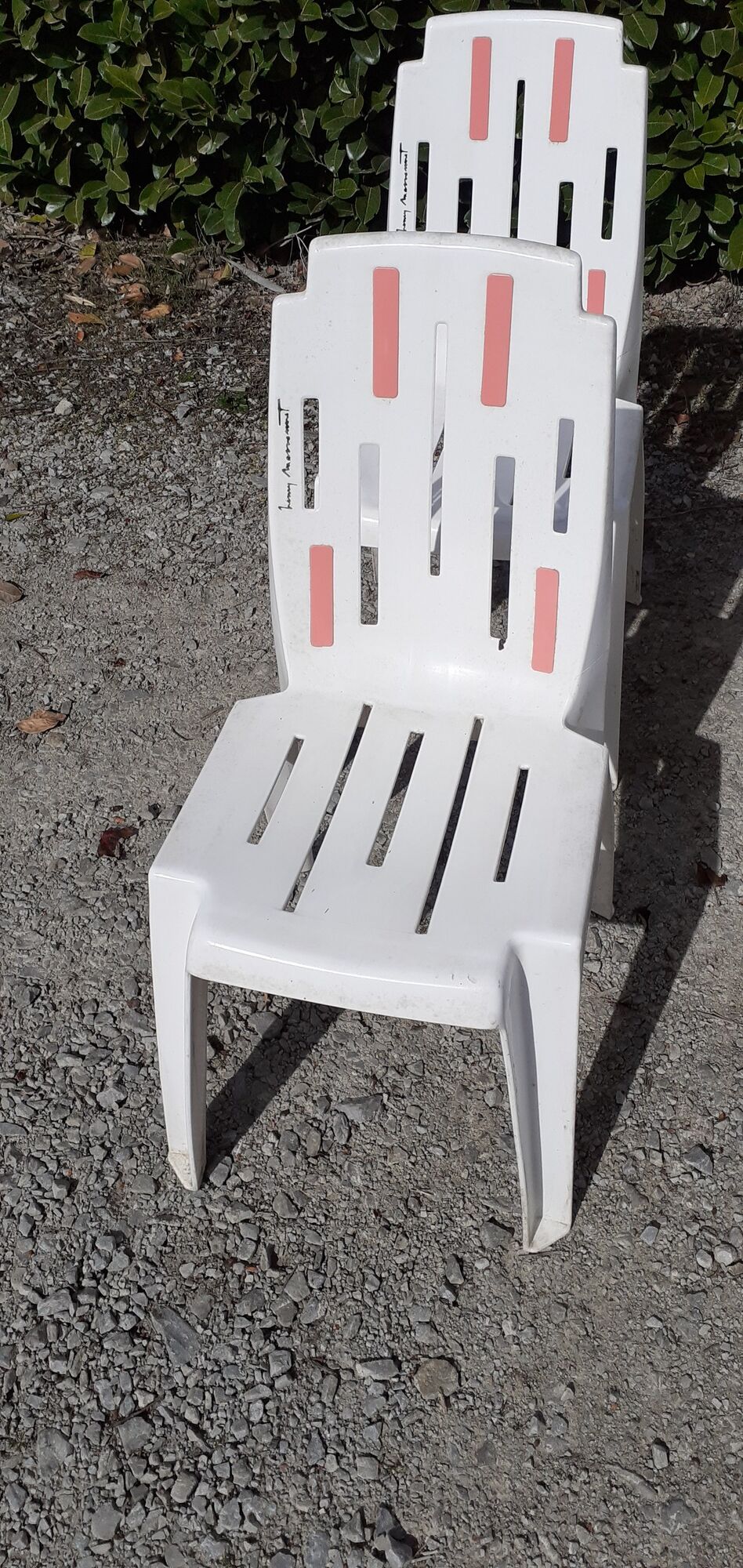 Lots de 6 chaises samba Pierre Paulin henry massonet en plastique design