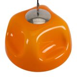 Orange Funky Space Age Plastic Pendant Lamp