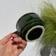 3 dark green bistro tea cups from Caen