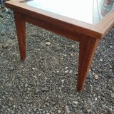 Vintage Scandinavian-style wooden coffee table.