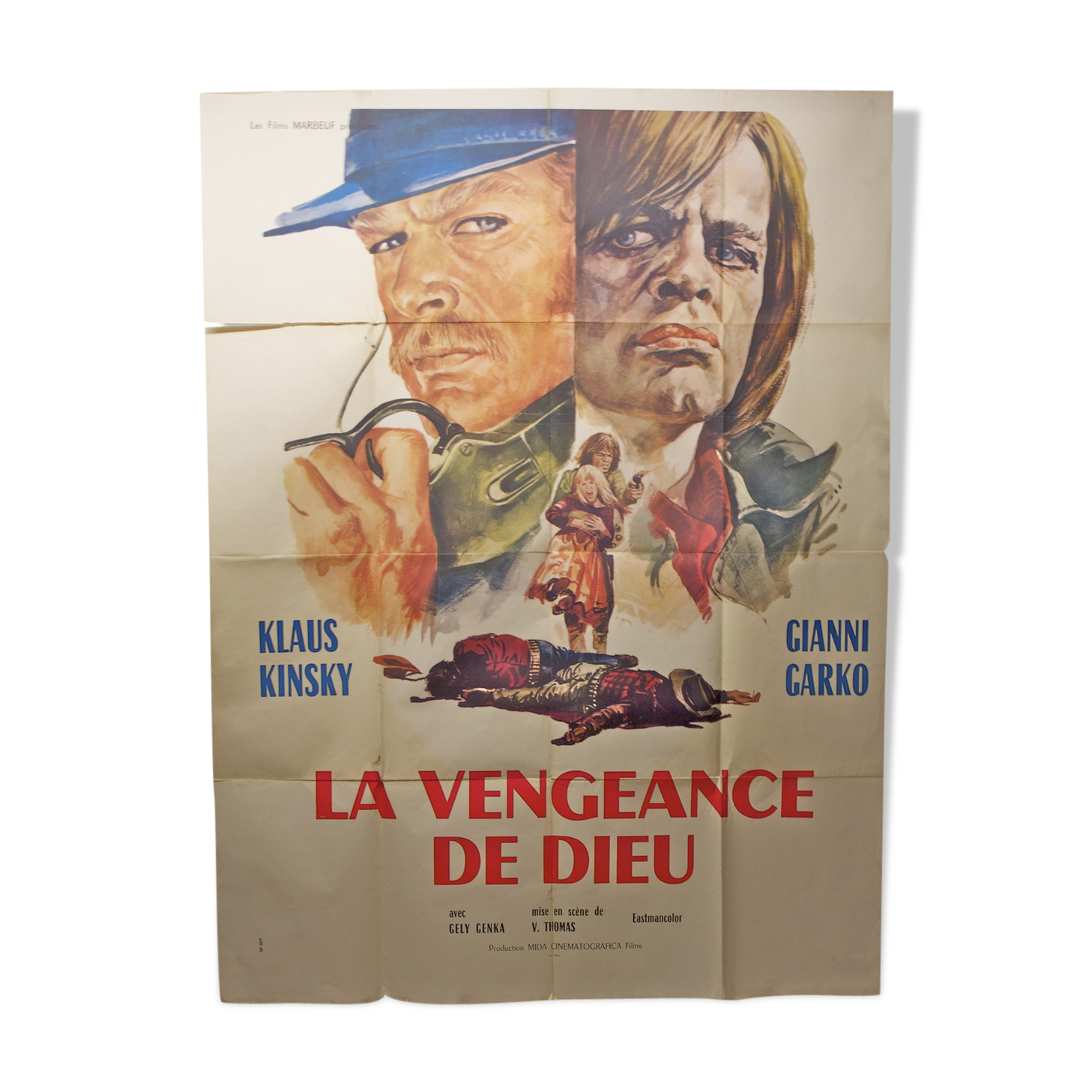 "The french movie poster" the vengeance of God "1971 Selency