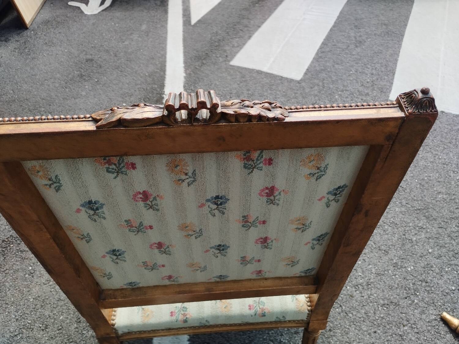 Pair of old Louis XVI style armchairs