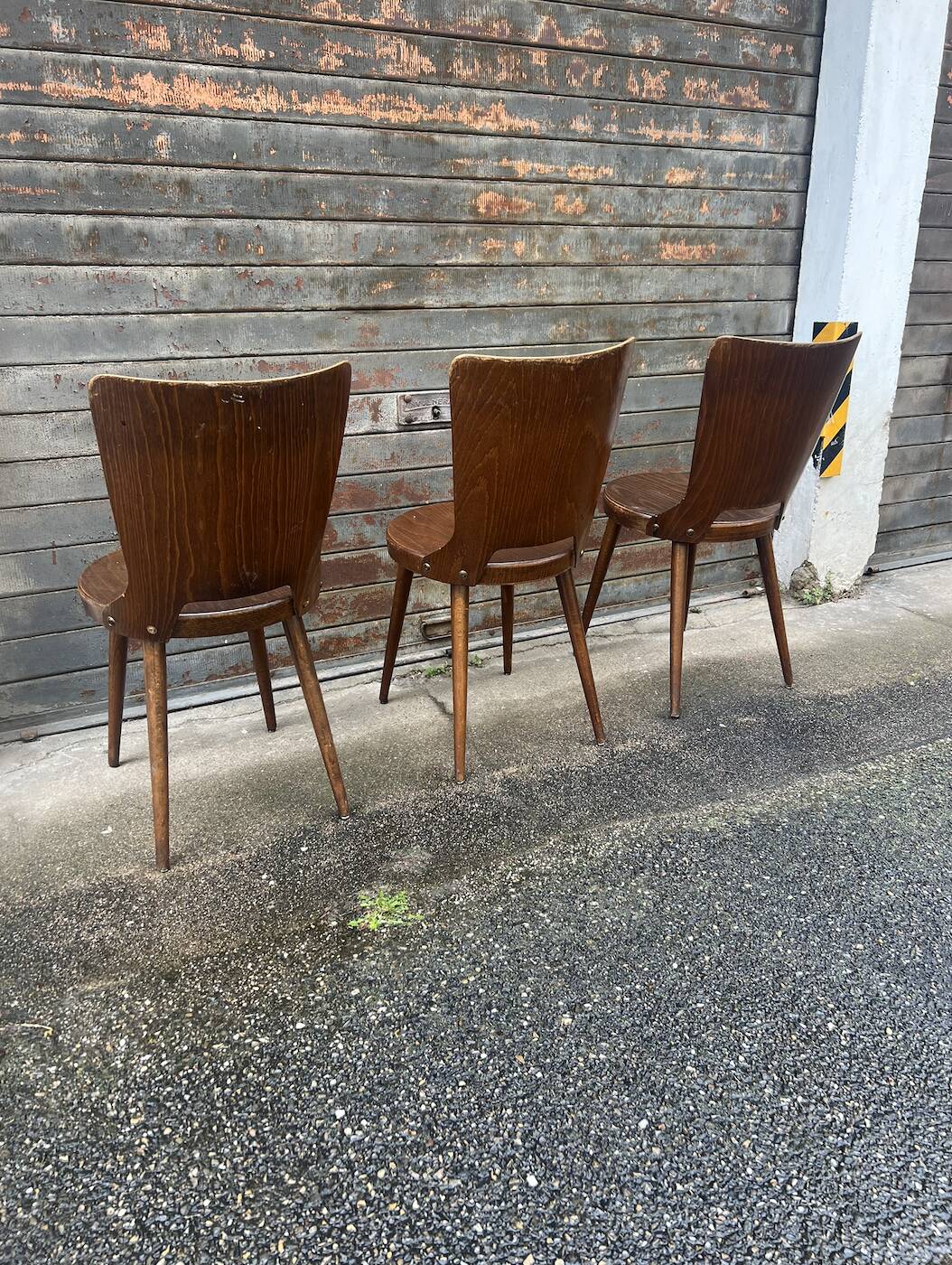 (Lot) 3 Baumann Bistro chairs (Dove model)