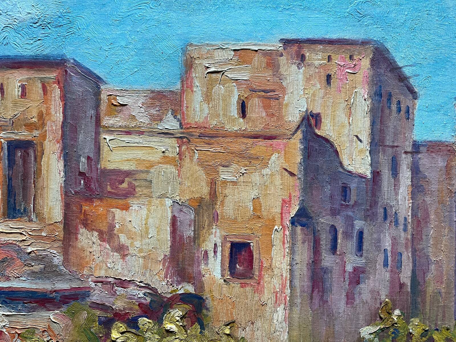 Tableau HSP 1956 "Kasbah Talat n’Yacoub" Orientalist Morocco