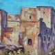 Tableau HSP 1956 "Kasbah Talat n’Yacoub" Orientalist Morocco