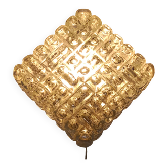 Erco Glass Wall or Ceiling Light 20 cm Vintage 60s/70s