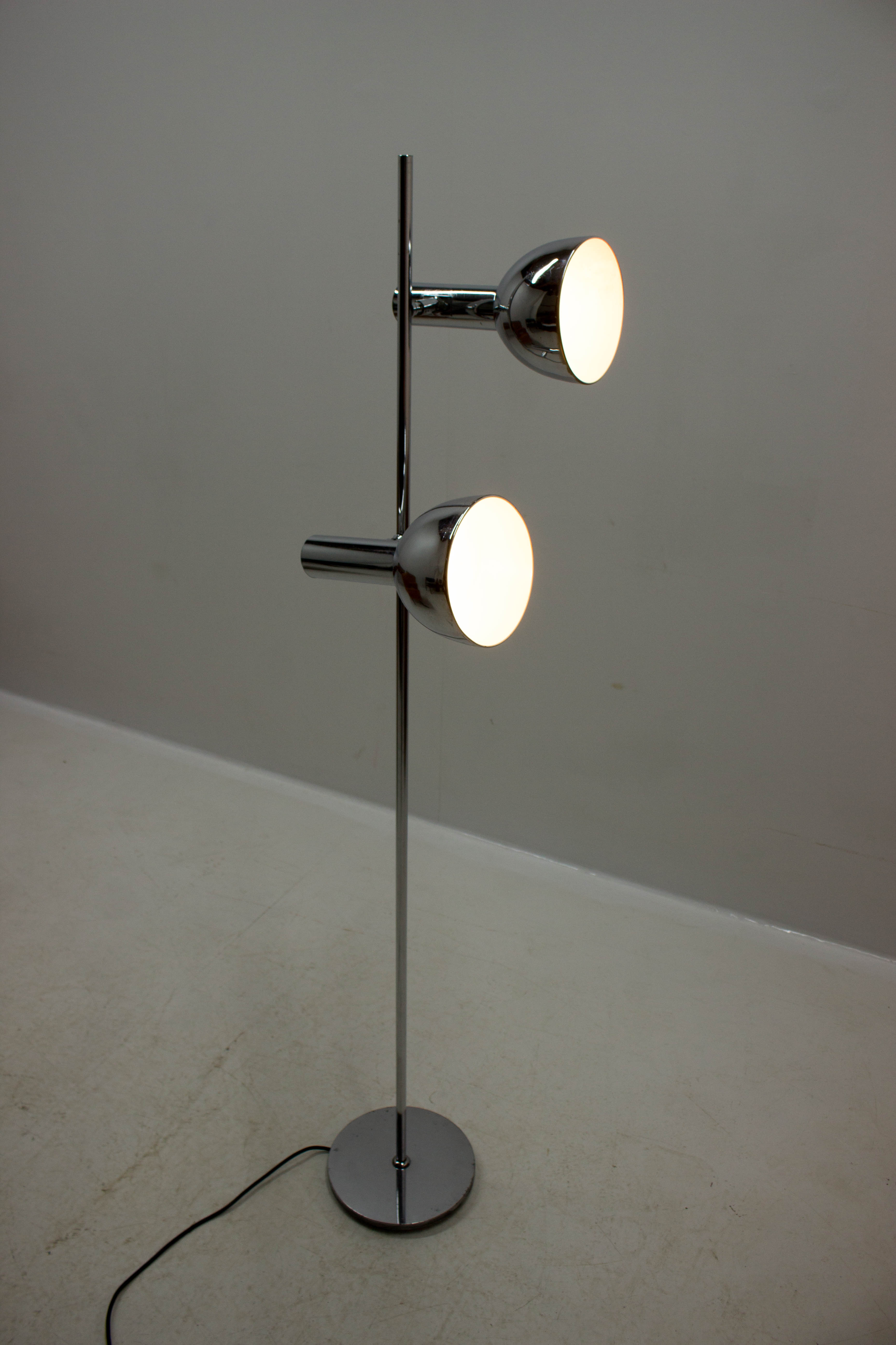Floor lamp with two shades, Germany, 1970s