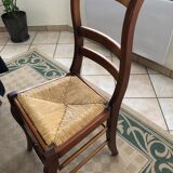 3 chairs in solid beech, Louis-Philippe