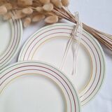 6 Gien flat plates, Jean model
