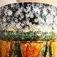 Roller vase, glazed ceramic, Italy, design from the 60s/70s