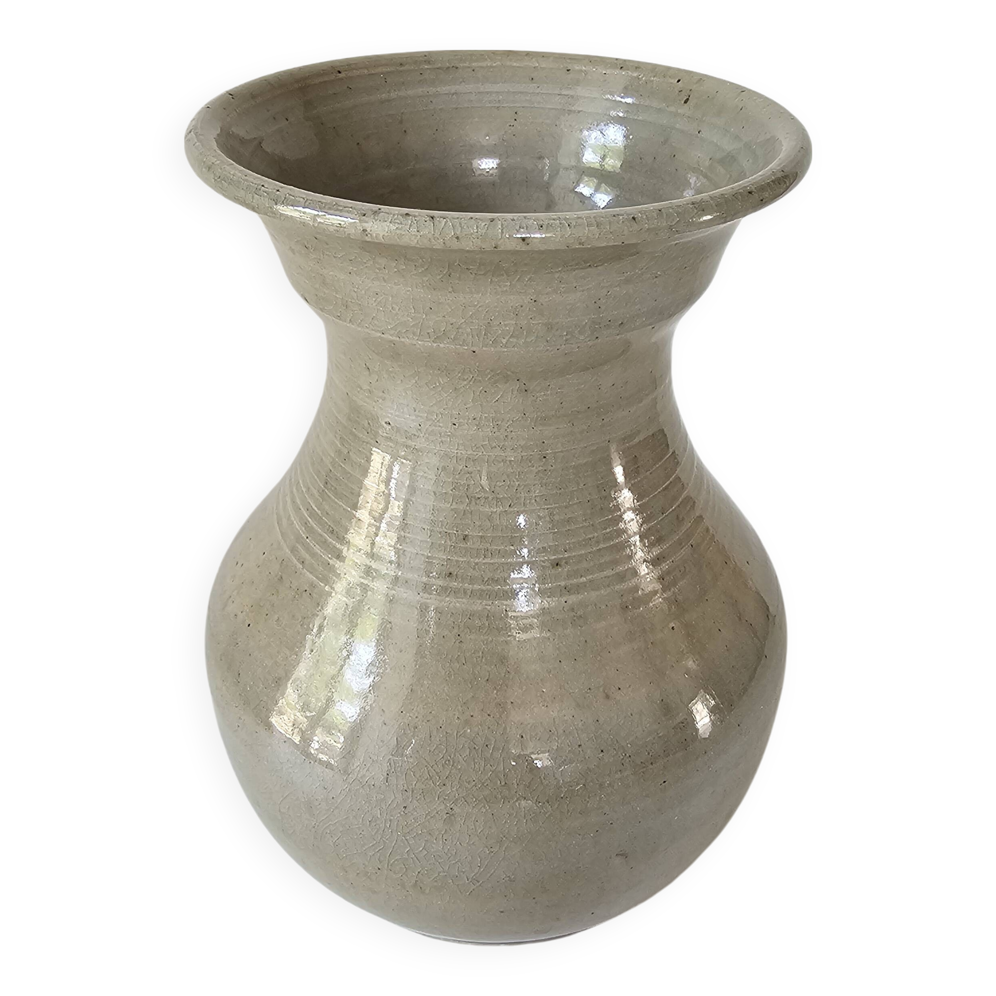 Vase en céramique Signé Claude Dangon (Salins les bains)