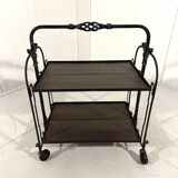 Brutalist wrought iron folding serving trolley 1960’s