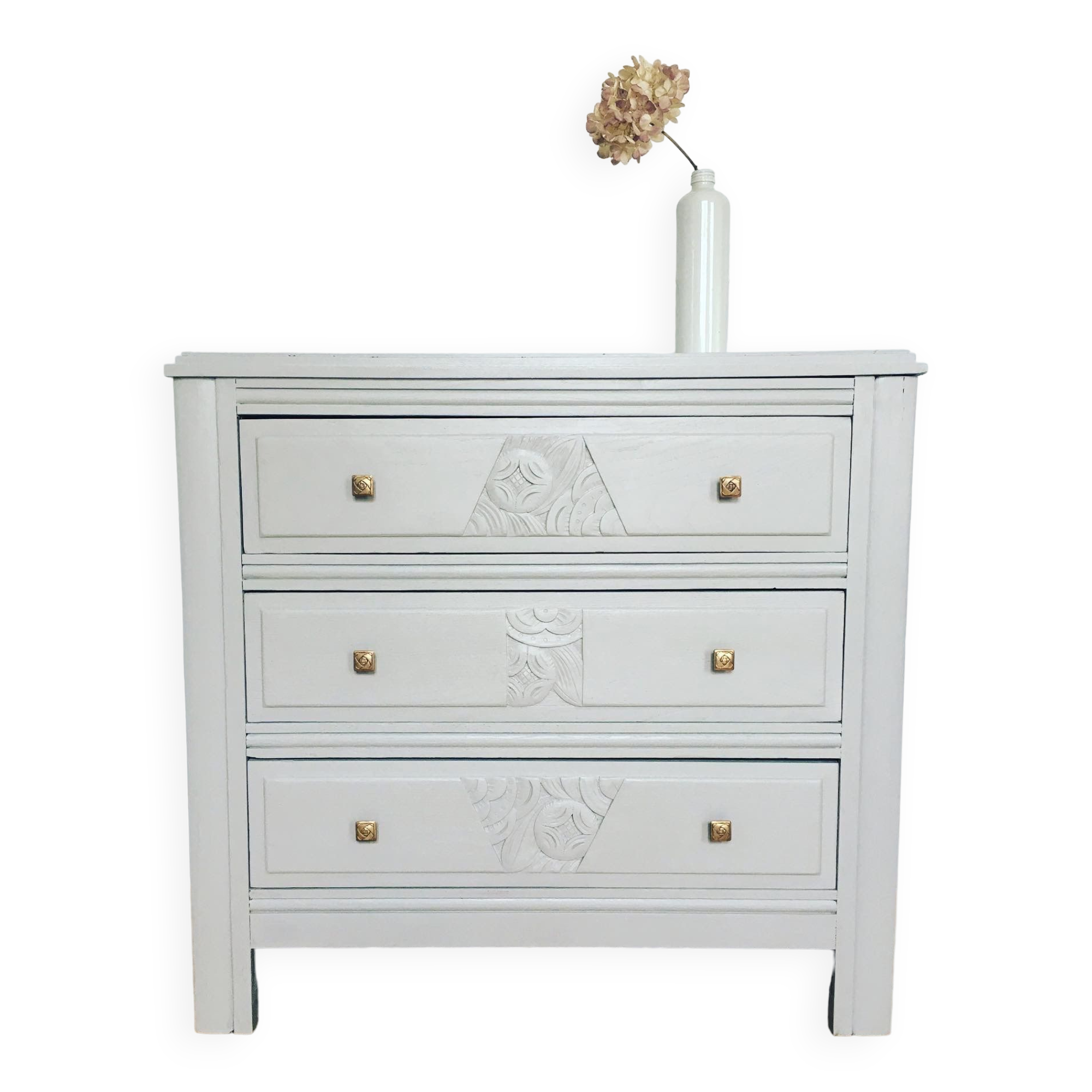 Renovated vintage art deco chest of drawers