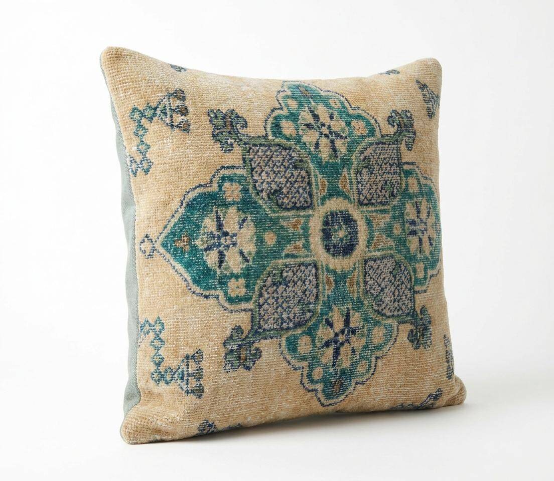 Housse de coussin turque vintage 56x61 cm