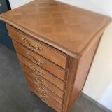 Semainier, commode 7 tiroirs en bois massif