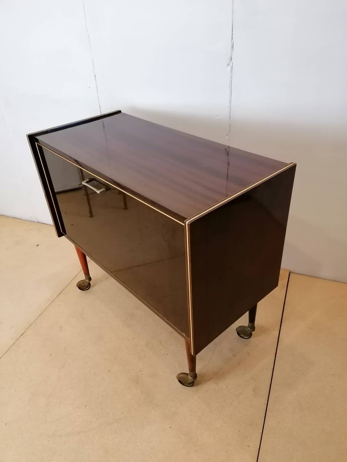 Bar cabinet on wheels circa 1950