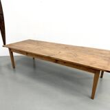 Monumental XXL Pine Farmhouse Table (3.20m) – 1970s
