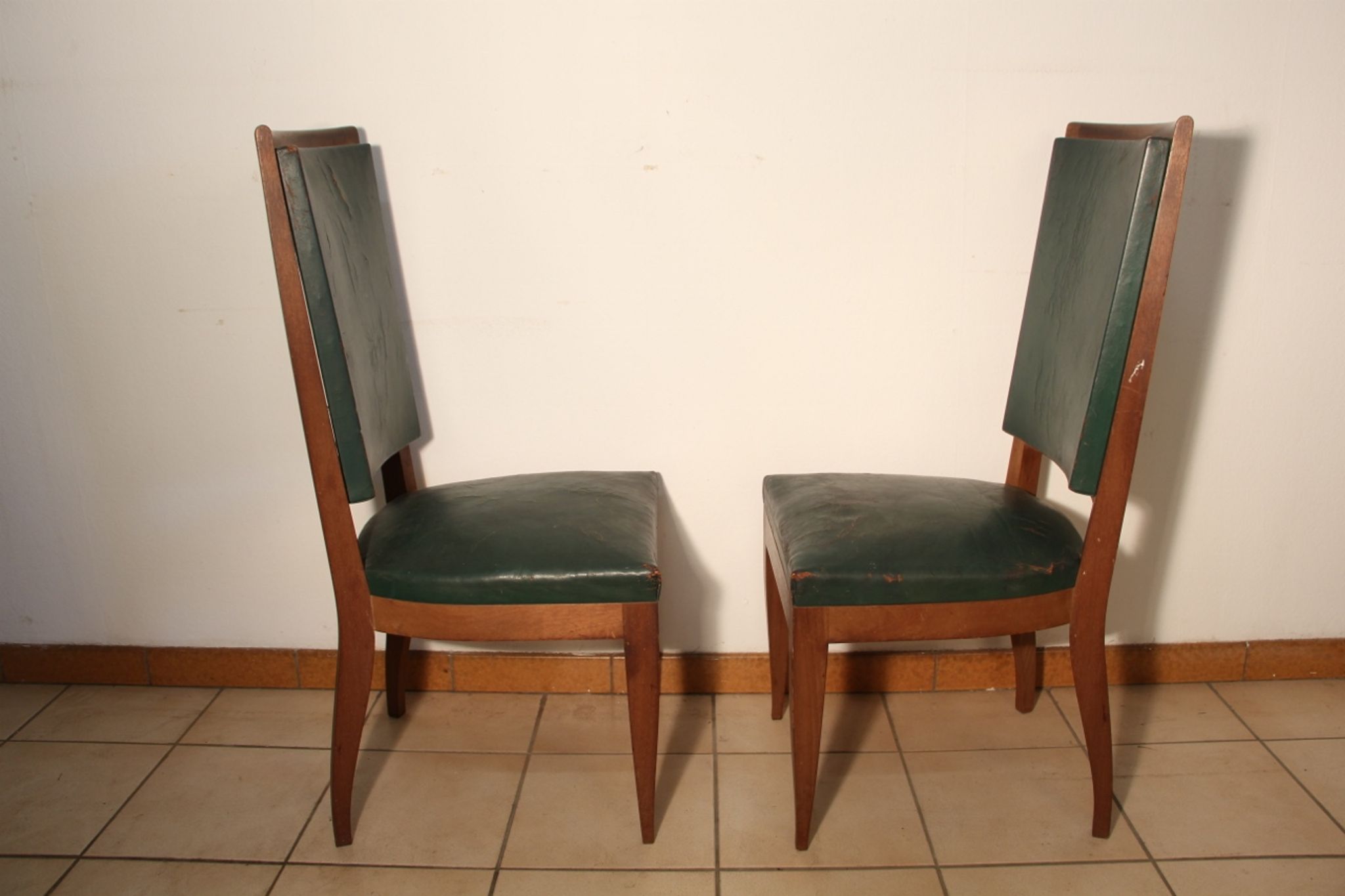 Set of 6 Art deco chairs in mahogany
