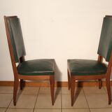 Set of 6 Art deco chairs in mahogany
