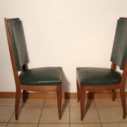 Set of 6 Art deco chairs in mahogany