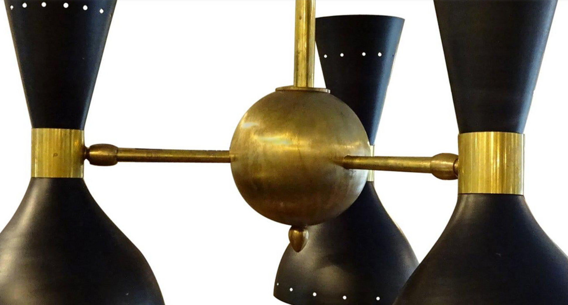 Moonlight chandelier 3 arms black