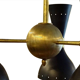 Moonlight chandelier 3 arms black