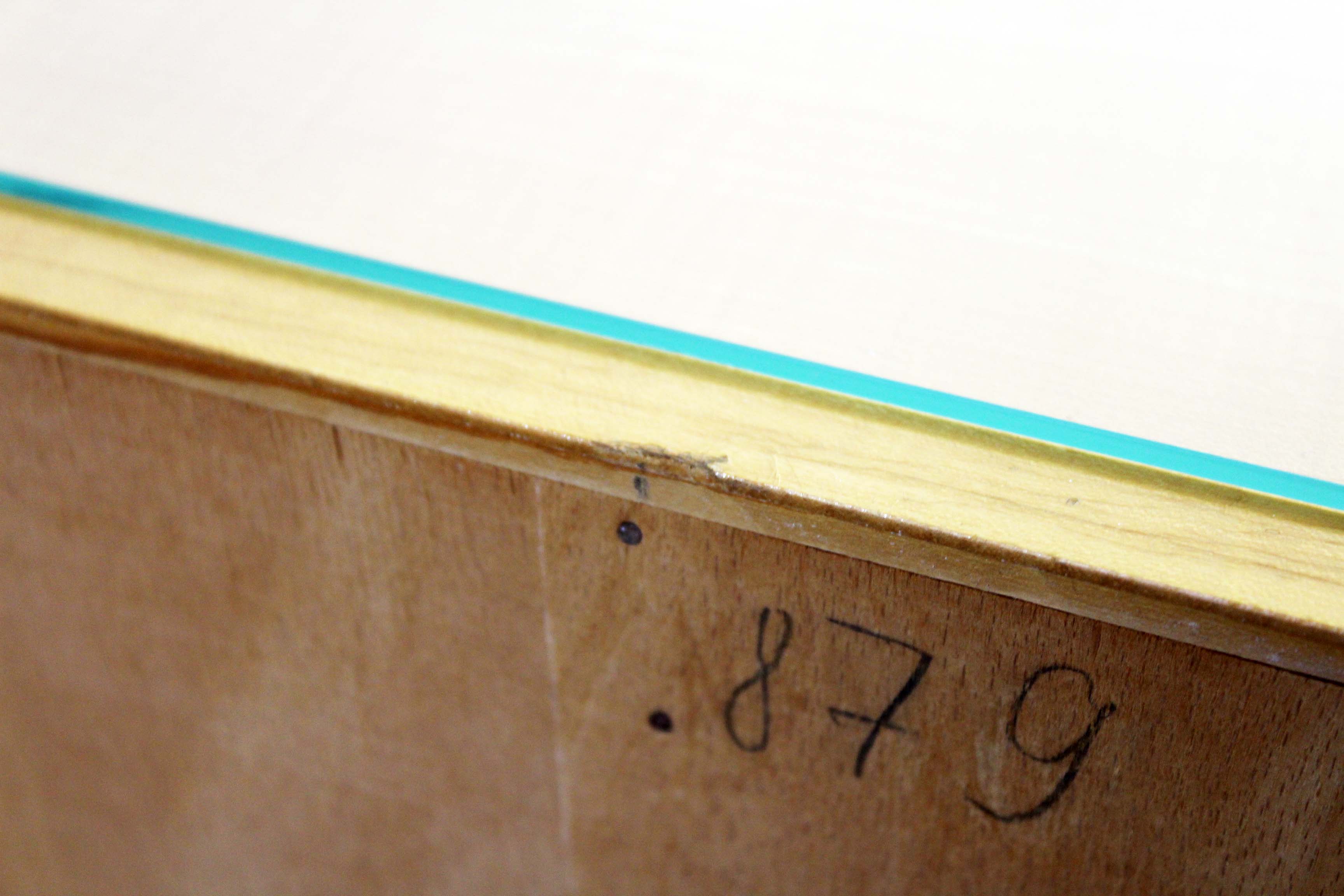 Pair of bedside 60s maple plate