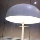 Lampadaire champignon Ikea Nymane TYP G1706 métal blanc vintage 1990