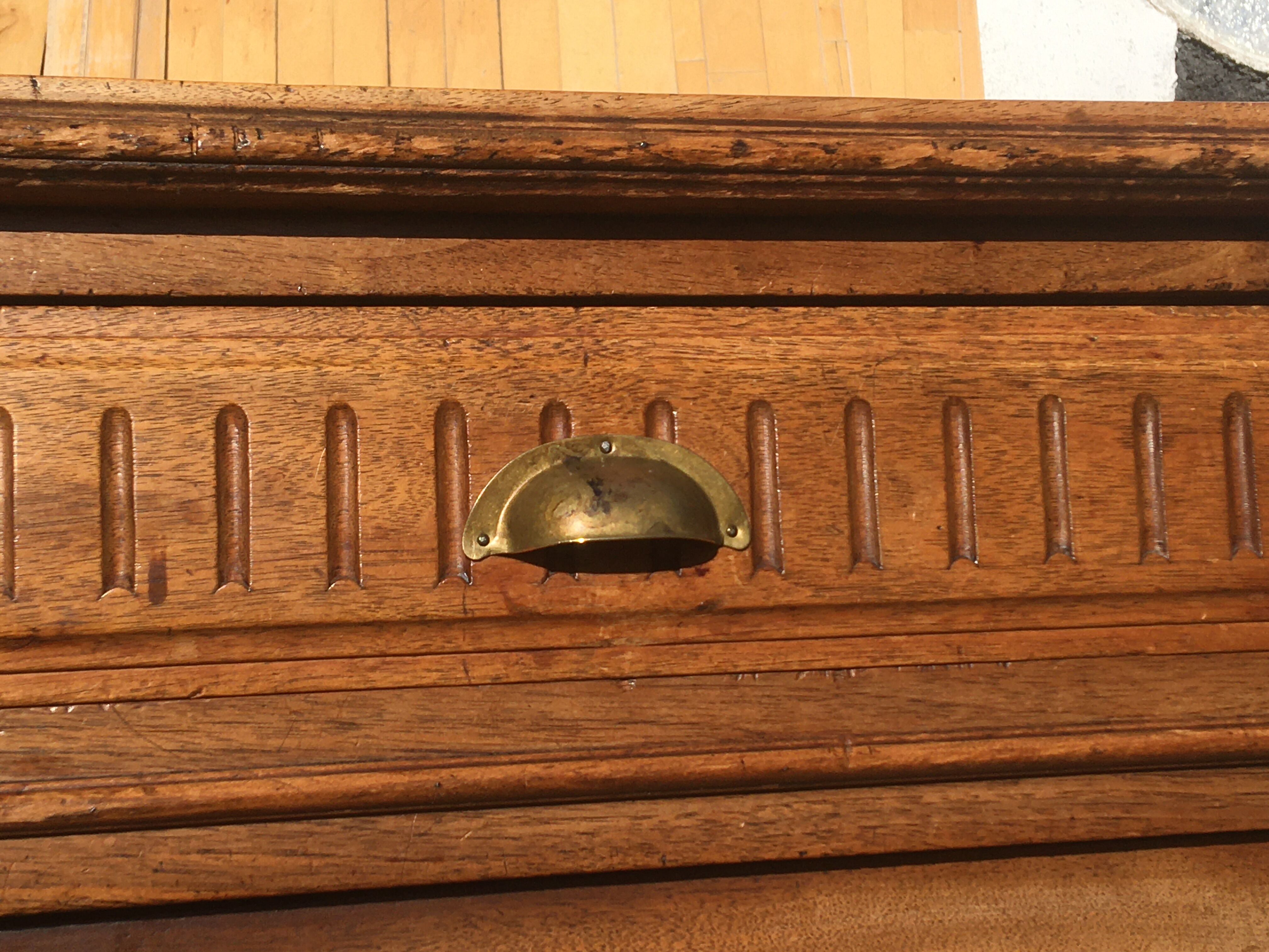 Old parisian buffet in fir