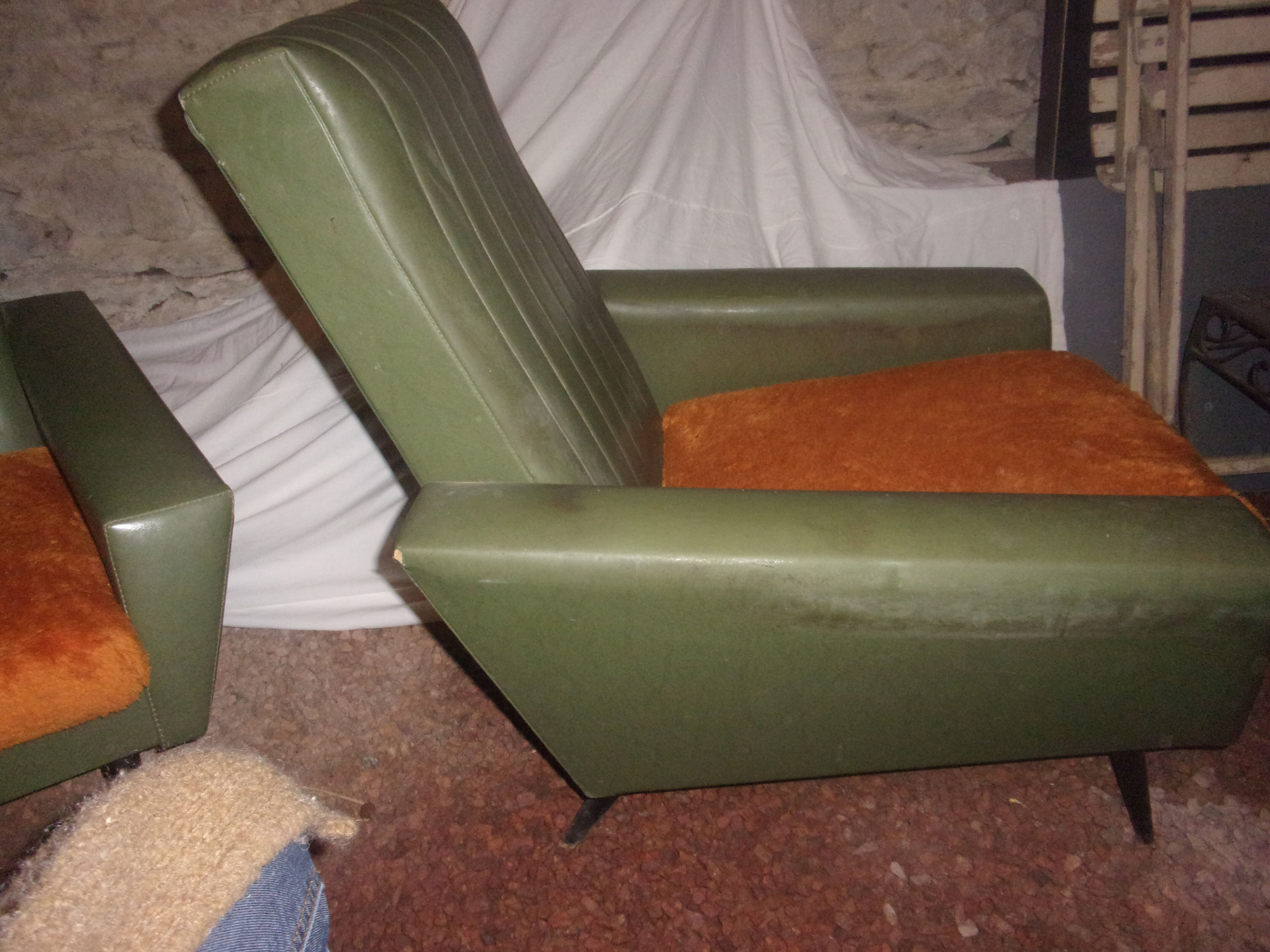 Pair of vintage armchairs