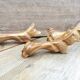 Set de 6 porte couteaux chien en bois