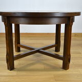 Round table / vintage oval in Aranjou elm