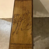 Napoleon iii walnut shutter table with marquetry villa massena nineteenth era