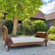 Bench, Rest Bed In Mahogany With Swan Neck Empire Style XIX Eme Century