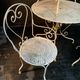 Set of wrought iron garden furniture