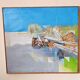 Abstract painting by Maurizio Bini (1940), signed and dated 1972