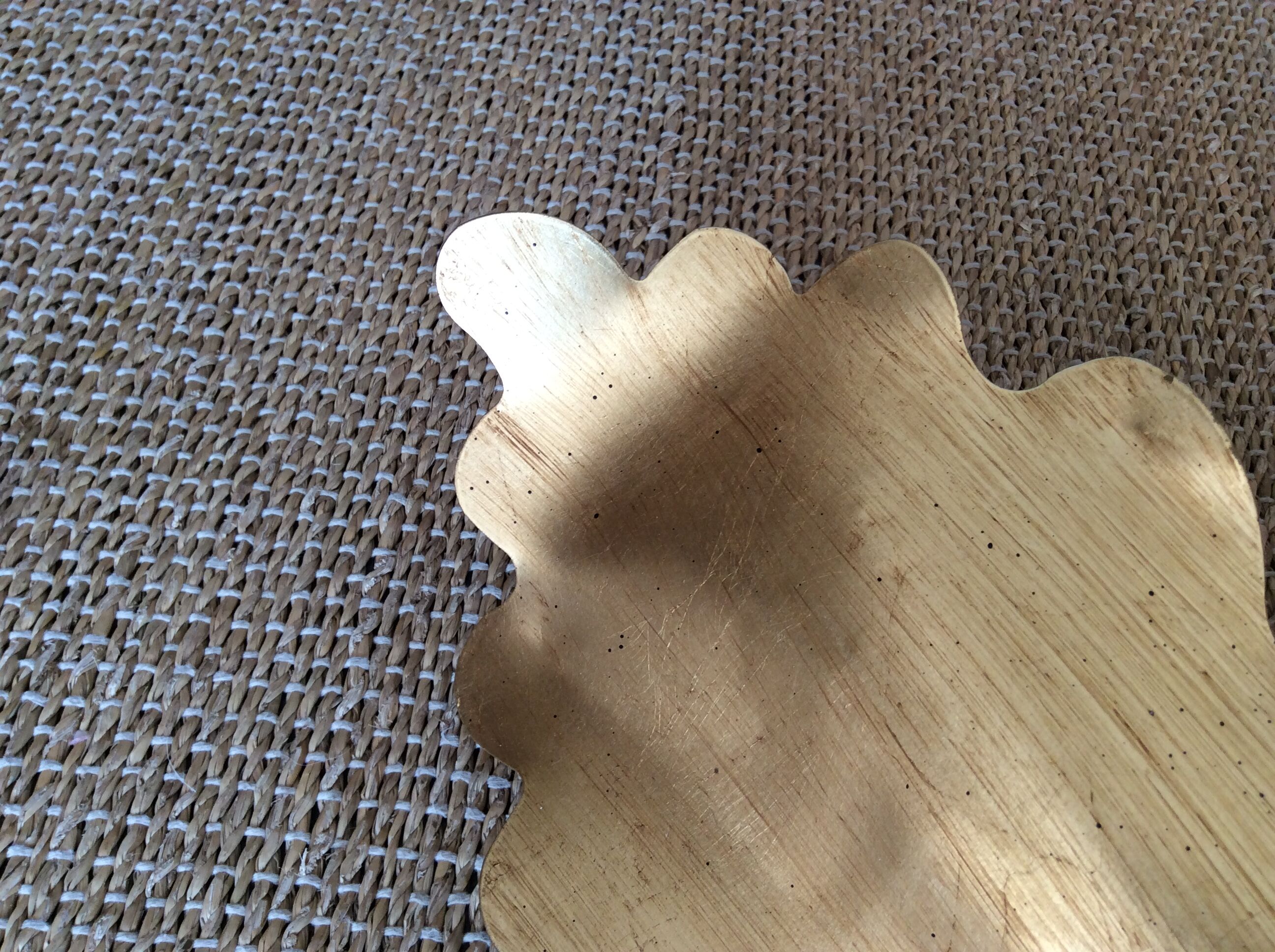 Wall lamp in gilded metal