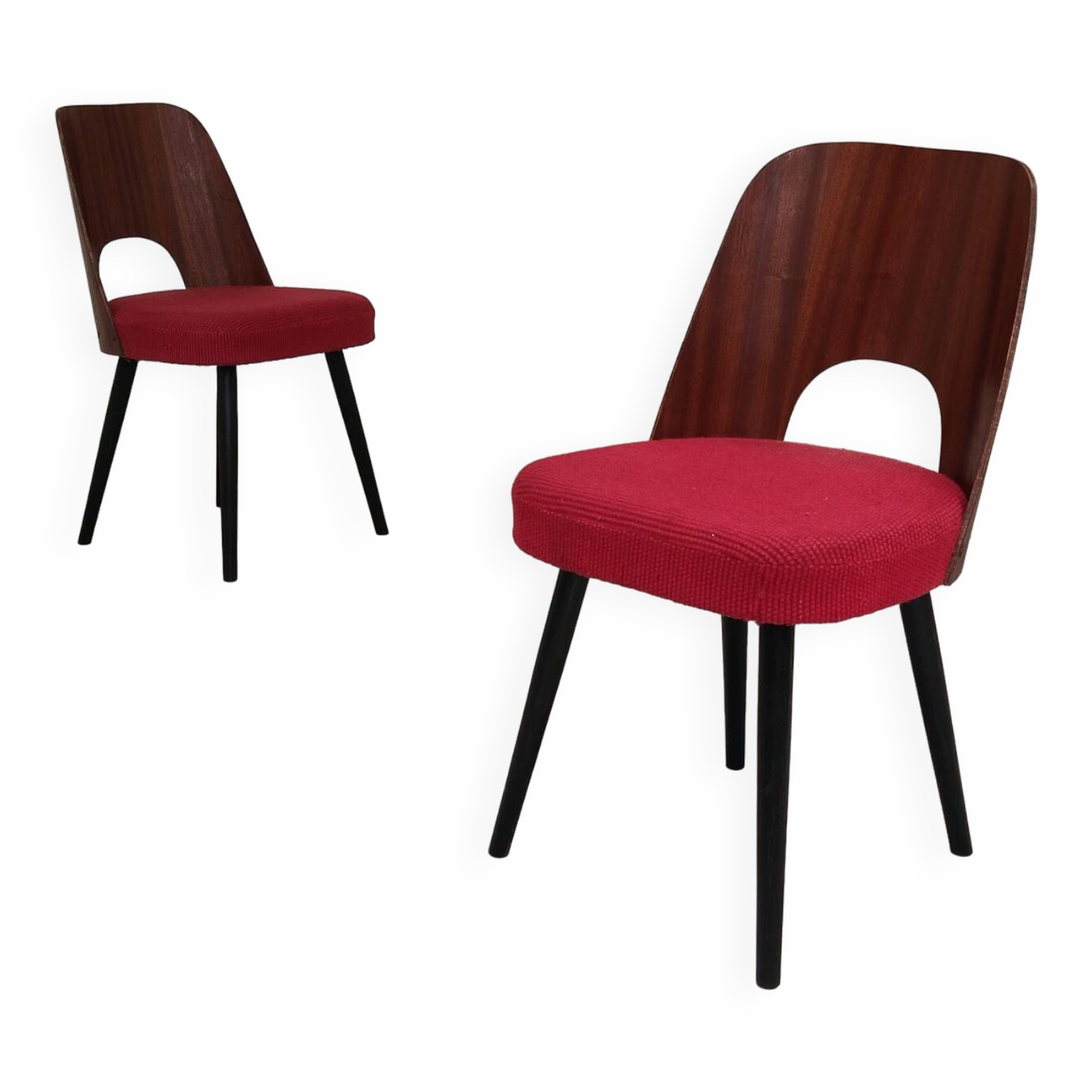 Pair of 515 -2 chairs by Oswald Haerdtl for Ton (Thonet) 1950