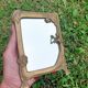 Brass retro mirror The Lady of the Lake