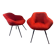 pair of Moumoute armchairs from the 50s