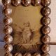 Art deco photo frame in gilded bronze and gilded brass