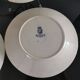 Assiettes ancienne plates " Etrusque " en porcelaine opaque de Gien Terre de Fer