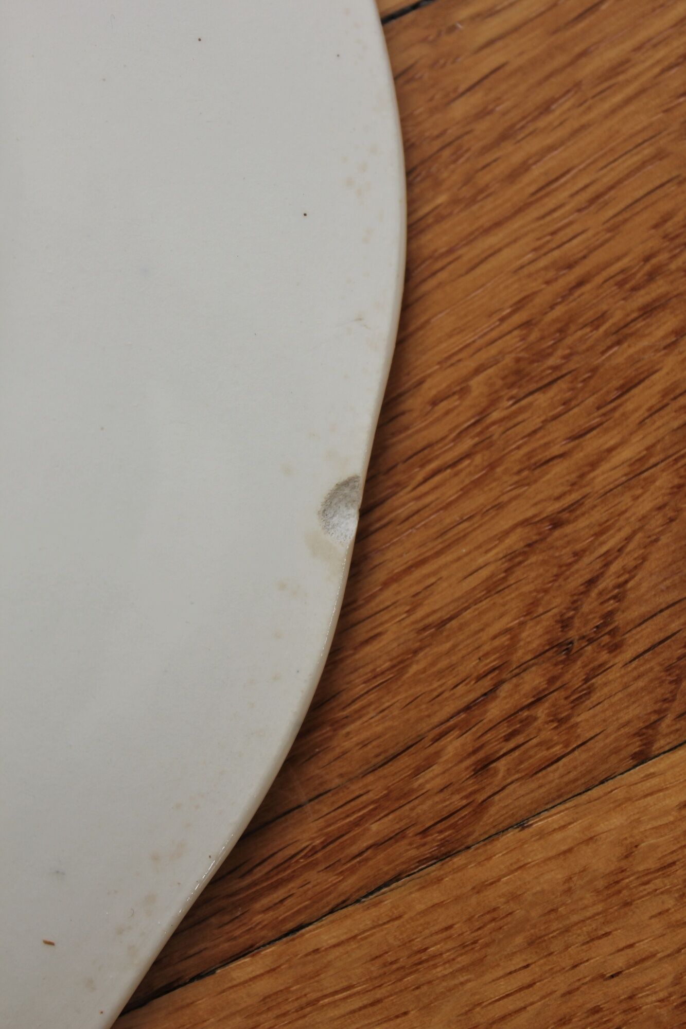 6 flat plates in iron earth Pompadour earthenware factory of Clairefontaine