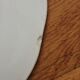 6 flat plates in iron earth Pompadour earthenware factory of Clairefontaine