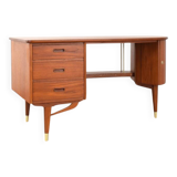 Mid-Century Organic Teak Desk from Sola Møbler, 1960s.