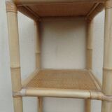 Bamboo and rattan shelf