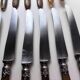 18 Wiskemann table knives in horn