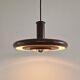 Dark brown Optima pendant lamp by Hans Due for Fog & Mørup, Denmark 1970s